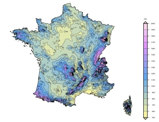 précipitations moyennes