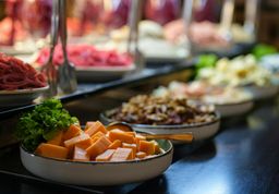 Assiettes de nourriture