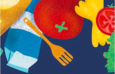 Illustration fruits et légumes 
