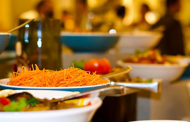 Assiette de carottes rapées